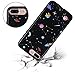 Feelingjoy Cell Phone Case Compatible iPhone 7 Plus 8 Plus IMD Marble Galaxy Space Star Protective Shockproof Bumper Cover for Girls Women (IMD2)
