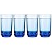 Drinique ELT-TA-BLU-4 Elite Tall Unbreakable Tritan Highball Glasses, 14 oz (Set of 4), Blue