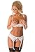 Velvet Kitten Sexy Work for It Cupless Open Shelf Bra Set for Women 3323