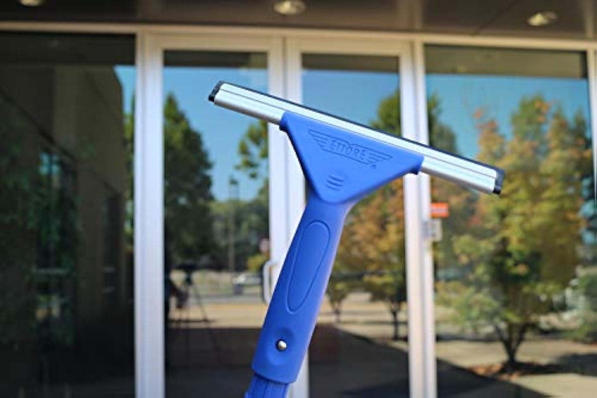 Ettore 8Inch All Purpose Window Squeegee with Lifetime Silicone Rubber