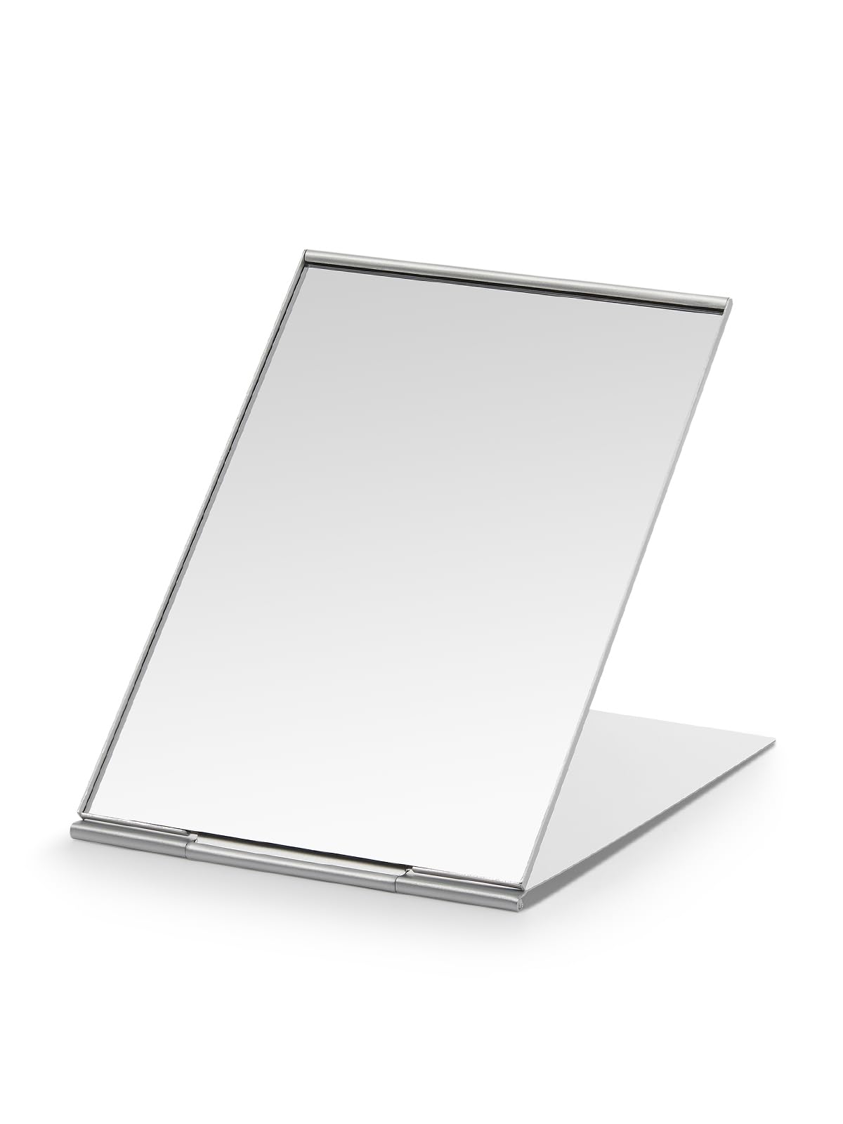 VANCOV Compact Mirror, Portable Folding Mirror, Ultra Slim and Durable with Aluminium Shell, Handbag Mirror for Travel, 15 x 10.1 cm, Large