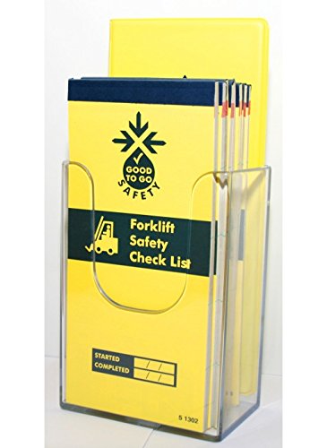 Caledonia Signs 58099 Wall mounted Leaflet Dispenser, 1/3Rd A4, 109 mm x 159 mm x 65 mm