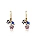 Little Miss Twin Stars Kids Earrings - 14k Gold-Plated Earring - Hypoallergenic and Nickel Free For Sensitive Ears