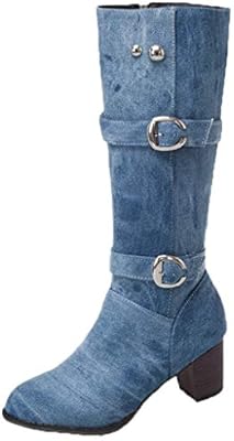 ladies denim boots