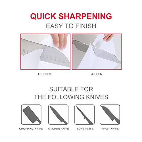 Mini Knife Sharpener, Pocket Knife Sharpener, Suitable for All Blade Types, Blade Sharpener, One Hand Knife Sharpener With Suction Pad, Small Knife Sharpener Suitable for Kitchen, Manual Room Camping