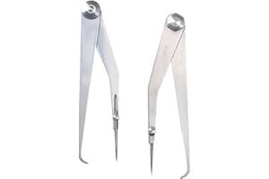 Starrett Firm-Joint Hermaphrodite Caliper with Finely Finished, High-Grade Steel and Round, Adjustable Leg - 6" Size and Approximate Capacity, Firm Joint Type - 243-6