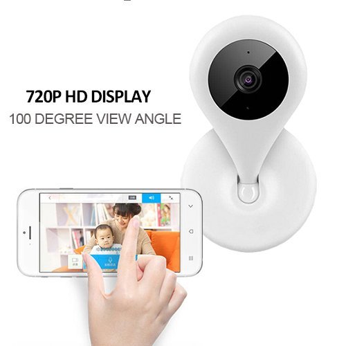MADETEC IP Security Camera, 720 HD Wireless Wifi-Home Video Monitoring Surveillance Camera with Built-in Speaker