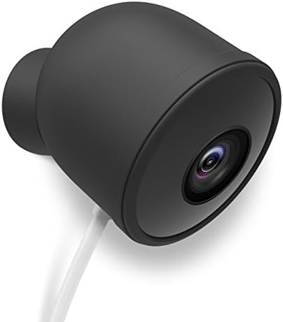 Silicone Skins for Nest Cam Outdoor,Put It On AFTER Install the Camera and Run the Wires,Nest Outdoor Camera Cover Case Accessories by Deeroll (1 Pack,Black)