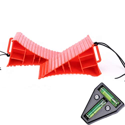 Homeon Wheels RV Camper Large Wheel Chocks with Handle and Rope for