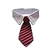VICTHY Adjustable Cat Dog Pet Stripe Bow Tie Costume Necktie Collar for Dog Puppy Cat Fashion Grooming Accessories Big Size