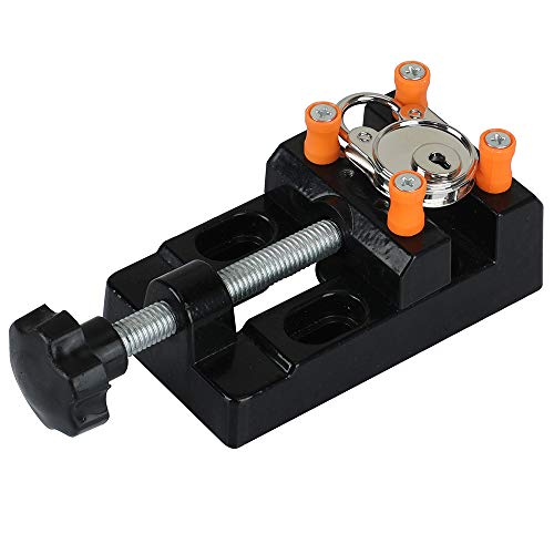 image for Z-COLOR Mini Flat Clamp Table Jaw Bench Clamp Mini Drill Press Vice Op