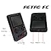 BAORUITENG Handheld Game Console, Retro FC Game Console,Entertainment System Video Game Console with 3 Inch 168 Classic Games , Birthday Present for Children (Transparent Black)
