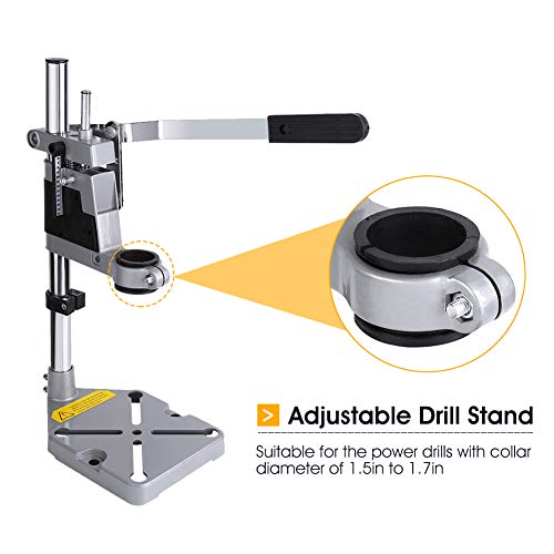 Drill Stand for Hand Drill Universal Drill Press Stand Adjustable Bench