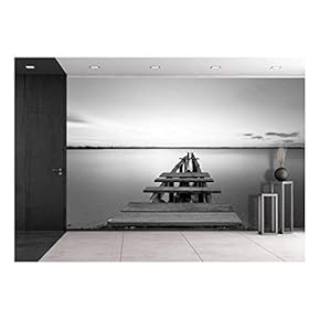 Old Jetty - Removable Wall Mural | Self-Adhesive Large Wallpaper - 66x96 inches