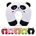 H HOMEWINS Travel Pillow for Kids,Toddler Neck Pillow Cute Animal Neck Head Chin Support Travel Accessories for Airplane, Car, Train,Recline
