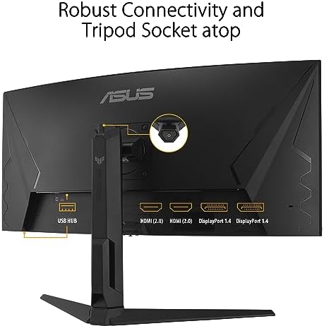 TUF Gaming VG34VQL3A - Ecran PC Esport Gaming incurvé 34" WQHD (3440 x 1440, 180Hz, 1500R, Extreme Low Motion Blur, Freesync Premium Pro, 1ms GTG, DisplayHDR 400, DisplayWidget Center)