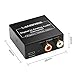 LANGREE DAC Digital Optical Coaxial to Analog Stereo Audio Converter, Digital to Analog Adapter Support 192KHz/24bit with Optical Cable and USB Cable for Xbox PS4 Home Cinema Systems AV Amps Apple TV