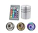 Rambling RGB Spiral LED Wall Light Ceiling Lamp 3W Wireless Remote Control Hole Surface Install Dimmable Light Luminaire Lighting,360 Degrees Beam Angle,Great for Party,Bars,Hotel
