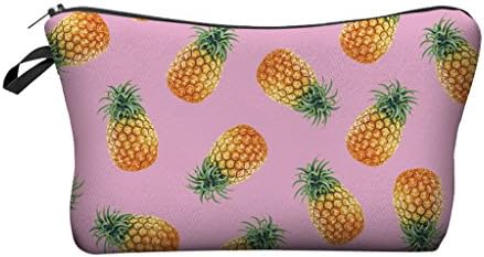 pineapple pink Cosmetic Coin Cellphone Makeup Cloth Pouch Bag Purse Case