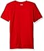 adidas Boys' Big Short Sleeve Logo Tee T-Shirt, Red, Large (14/16)