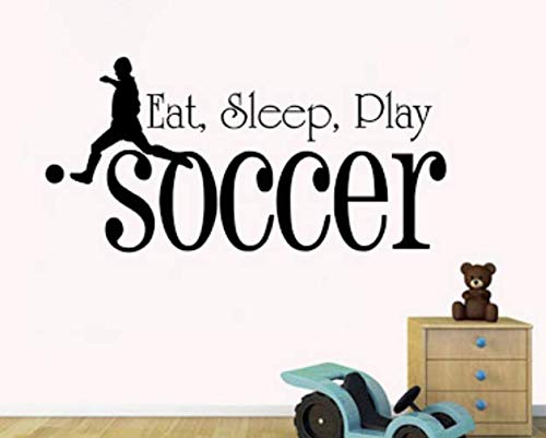 Buy Lionston Eat Sleep Play Soccer Football Soccer Player Wall