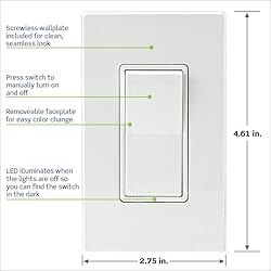 Leviton Decora Smart Switch, Wi-Fi 2nd Gen, Neutral