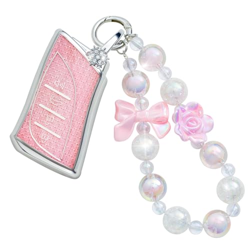 XUPEIXUN for Lexus Key Fob Cover with Keychain, Pink TPU Key Case Protection Shell Compatible with ES350 ES300h UX200 LS500 LS500H LC500 LC500h Bling Car Accessories at Amazon