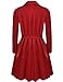 Meaneor Women's Plus Size Long Sleeve Lapel Collar Double-Breasted Trench Coat (L-4XL)