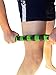 Elite Massage Roller Stick Targets Sore, Tight Leg Muscles to Prevent Cramps and Release Tension. It's Sturdy, Lightweight, Smooth Rolling and Thankfully This Lifesaver has Comfortable Handles.Green