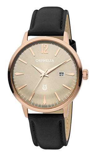 Orphelia Reloj de Pulsera para Hombre Zoom analógico, Cuarzo, Piel
