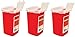 Kendall 8900SA Sharps Container Biohazard Needle Disposal 1 Quart Size, 1 quarts (Pack of 3)