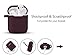 Airpods Case – Filoto Airpods Silicone Case Cover with Fur Ball Keychain/Strap for Apple Airpod (Burgundy)thumb 2