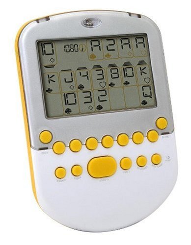 Big Screen Solitaire - White/ Silver with Yellow Accents