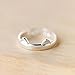 S&E Cat Ring Girls Women's Sterling Silver Rings Simple Cute Cat Design Opening Finger Ring (Dragon Cat)