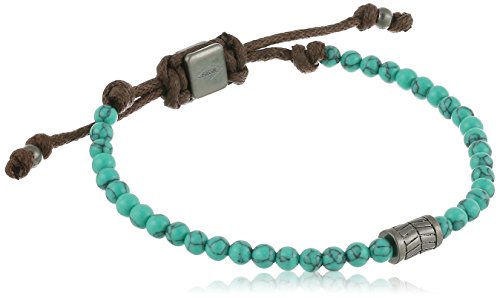 Fossil Vintage Casual Turquoise Beaded Bracelet