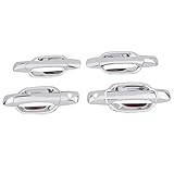 E-Autogrilles Triple Chrome Plated ABS 4 Door Handle Cover with Passenger Key Hole for 04-12 Chevy Colorado / GMC Canyon / 06-08 Isuzu I Series