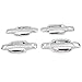 E-Autogrilles Triple Chrome Plated ABS 4 Door Handle Cover with Passenger Key Hole for 04-12 Chevrolet Colorado / 04-12 GMC Canyon / 06-08 Isuzu I Series (64-0110)