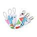 Pacifier Clip for Boys & Girls Teether - 3 Pack Unisex Pacifier / Teething Ring Holders, Stylish 2-Sided Design - Unique Baby Shower Gifts