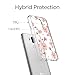 LG G7 ThinQ Case, LG G7 Case, Vinve [Crystal Clear] Anti-Scratch Shockproof Cover Clear Hard Back Panel + TPU Bumper Slim Case for LG G7 ThinQ/G7 (Peach blossom)