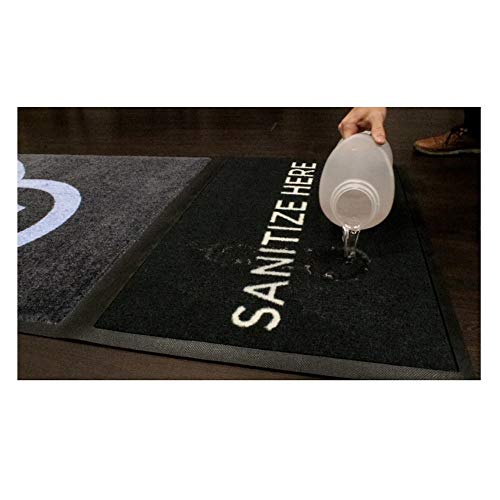 StepWell-Shoe-Sanitizing-Mat-3-X-7-Footbath-Mat-with-Carpeted-Section-to-Dry-Shoes-Blue-Design