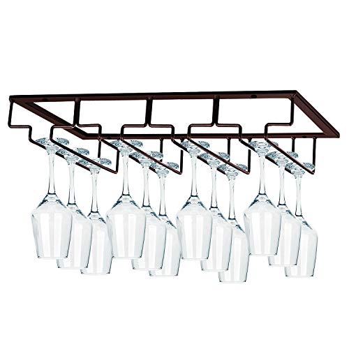 MOCOUM Wine Glasses Rack Under Stemware Rack, Wine Glass Hanger