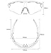 FEISEDY Polarized Sports Sunglasses Changeable Lenses TR90 Frame Cycling B2280
