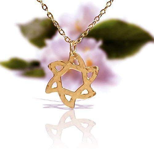 Star Necklace, Jewish Jewelry for Women, Rose Gold Necklace