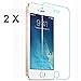 Hosaire Screen Protector for for Apple iPhone SE / 5 / 5S Tempered Glass HD Clear Perfect Premium Protector (2 Pack)