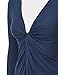 Made by Johnny MBJ Womens Long Sleeve Knot Baby Doll Tunic Top XL Navy