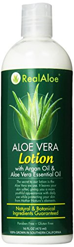 Real Aloe Lotion, Aloe Vera, 16 Fluid Ounce