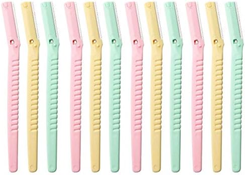 Eyebrow Razor Trimmer Shaper Shavers for Women Multipurpose Exfoliating Face Razor (12PCS)