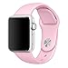 For Apple Watch Band 38mm Soft Silicone Replacement Sport Wrist Bands Strap iWatch Bracelet Wristband for Apple Watch Nike+ Series 3,2,1,Pink