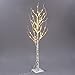 Excelvan Safe 48 LEDs 1.2M/4FT Silver Warm White Xmas Led Birch Twig Lighted Branches Tree for Home Bedroom Patio Garden Gate Yard Party Wedding Christmas Inside Outdoor Decoration