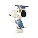 Enesco Peanuts by Jim Shore Snoopy Graduation Mini Figurine, 3.375 Inches, Multicolor